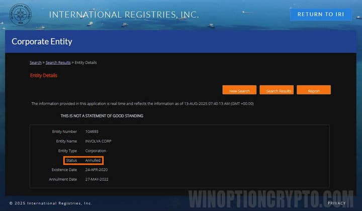 VideForex legal entity registration