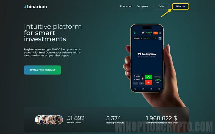 Ya ha comenzado el registro en la plataforma Binarium.
