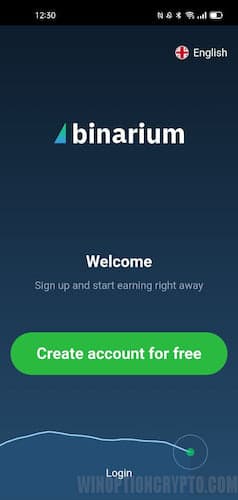 registro en la aplicación móvil