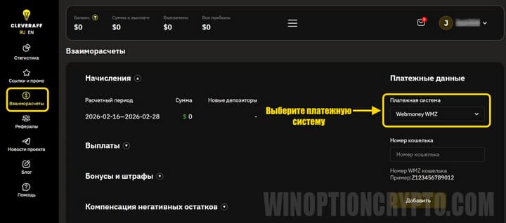 выбор платежной системы для вывода денег