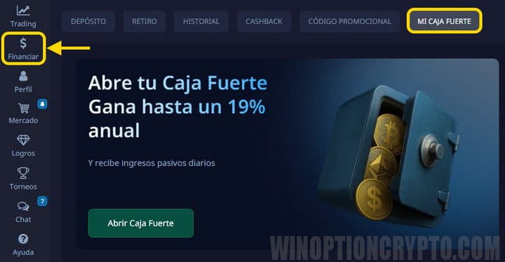 caja fuerte para obtener ingresos pasivos