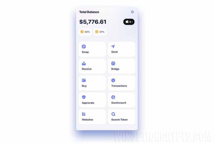 интерфейс Rabby Wallet