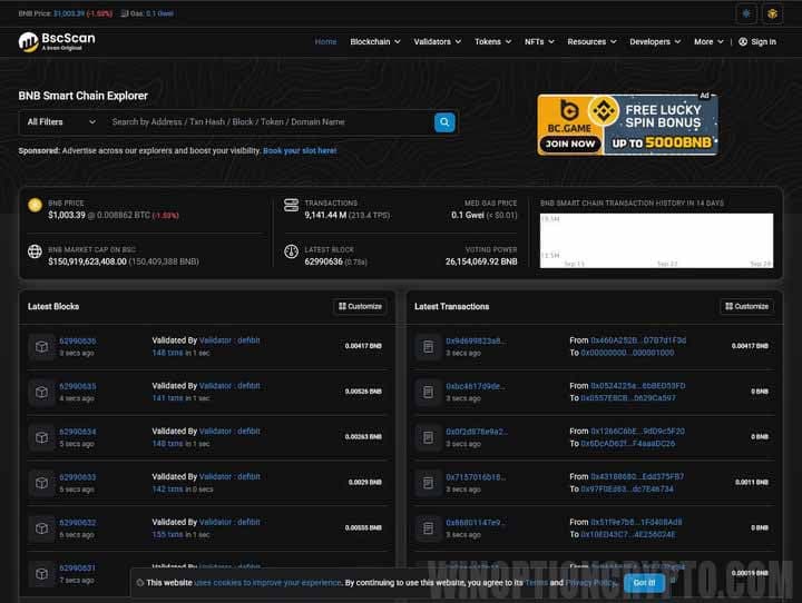 анализ и проверка смарт-контрактов через Etherscan и BscScan