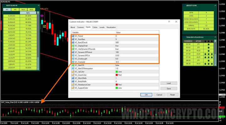 настройка точности сигналов в Boot Guns